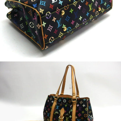 Louis Vuitton Monogram Multicolore Aurelia Mm Tote Bag Black