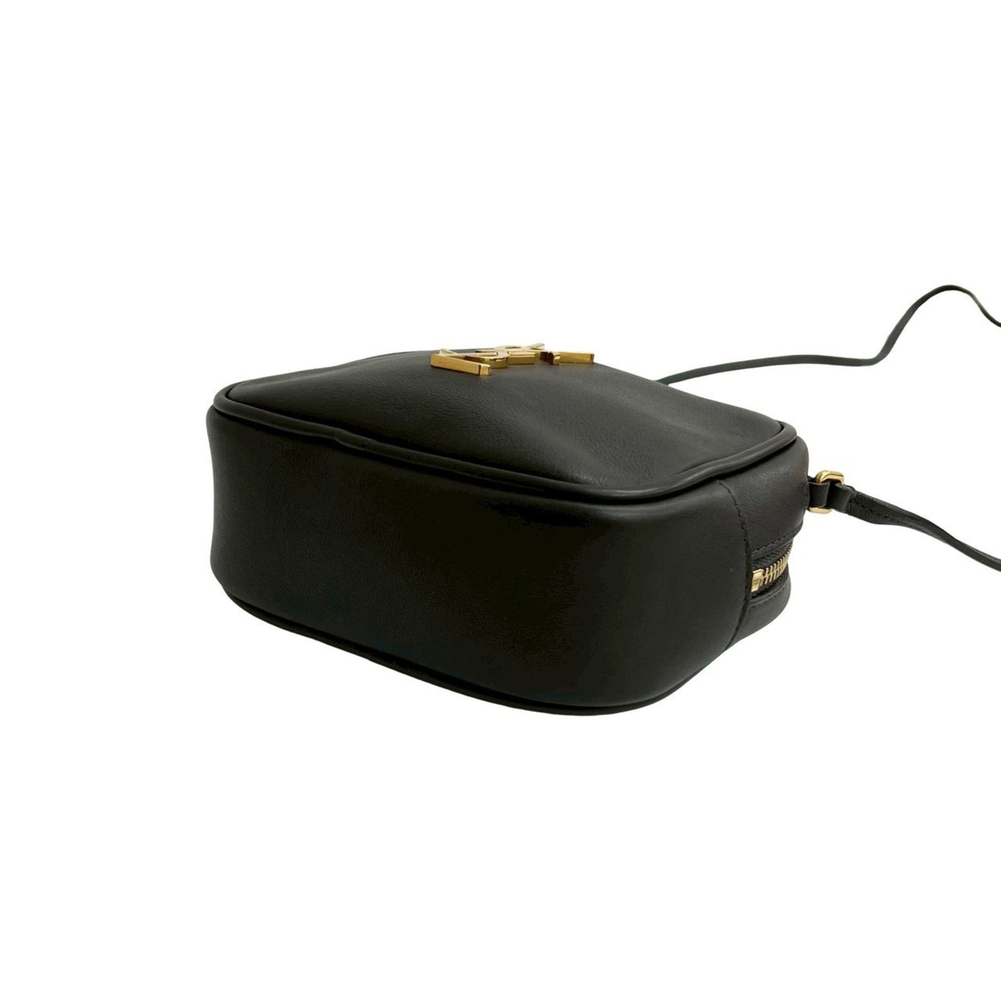 Yves Saint Laurent Saint Laurent Paris Ysl Logo Tassel Leather Mini Shoulder Bag/Pochette In Brown