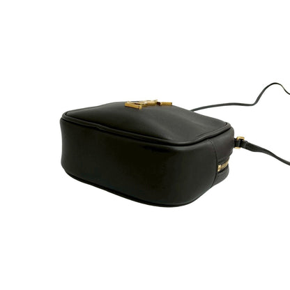 Yves Saint Laurent Saint Laurent Paris Ysl Logo Tassel Leather Mini Shoulder Bag/Pochette In Brown