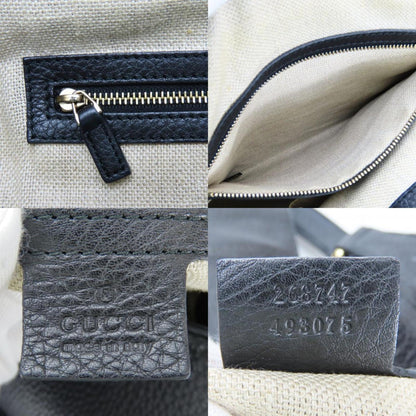 Gucci Tote Bag 268747 Leather Black