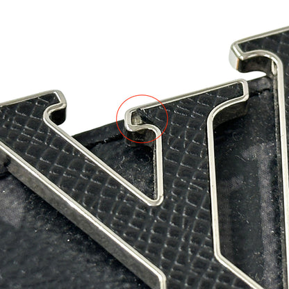 Louis Vuitton Monogram Eclipse Men'S Belt With Lv Initials