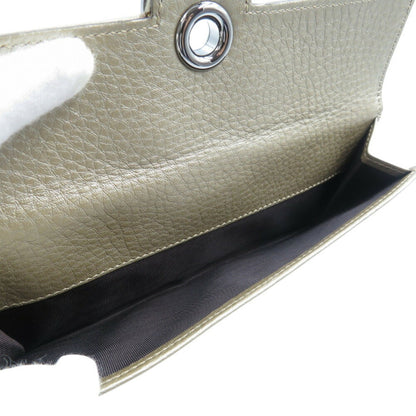 Gucci Leather Champagne Gold W Long Wallet 1176Gucci