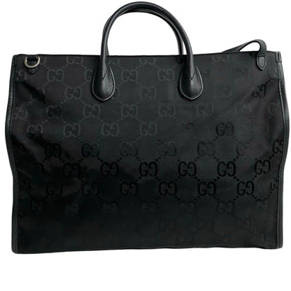 Gucci Off The Grid Gg Monogram Leather Canvas 2-Way Shoulder Bag