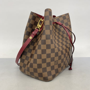 Louis Vuitton Damier Neonoe Shoulder Bag N40214 Ebene Cherry Berry