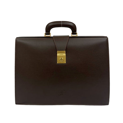 Loewe Anagram Embossed Logo Leather Business Briefcase Handbag