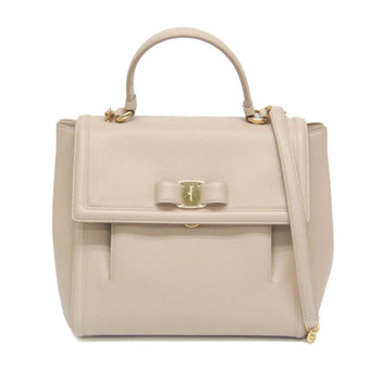 Salvatore Ferragamo Vara Au-21 G697 Chain Shoulder Bag Women'S Leather Handbag
