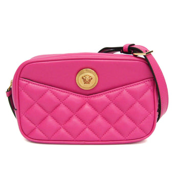 Versace Medusa Quilted Chain Shoulder Pouch Women'S Leather Pouch