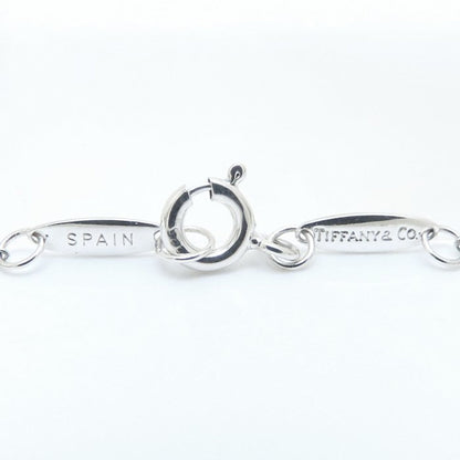 Tiffany & Co. Tiffany By The Yard Necklace With 5 Diamonds And Elsa Peretti Sterling Silver