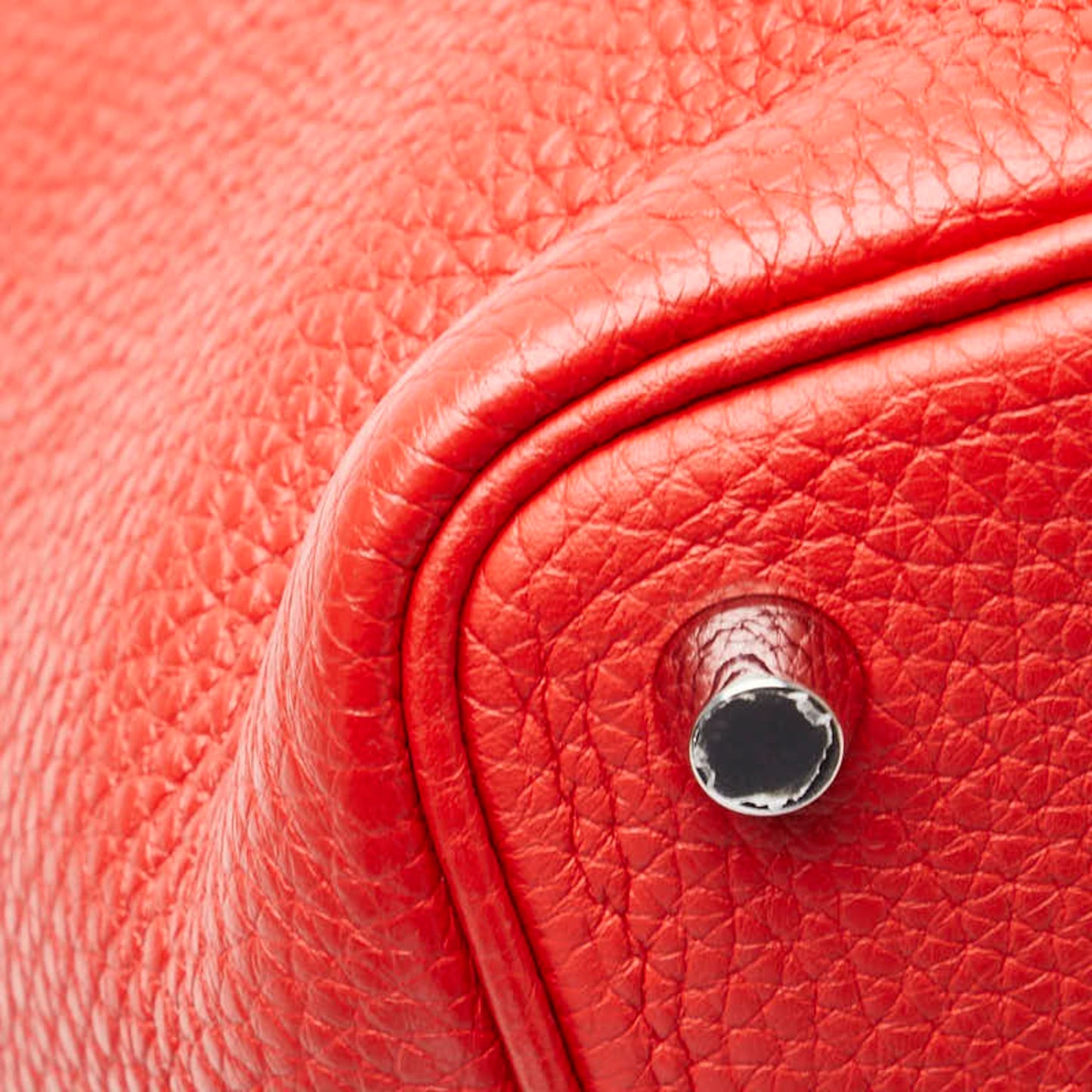 Hermes Herms Picotin Lock Pm Handbag In Rouge Cazac Red Taurillon Clemence Leather