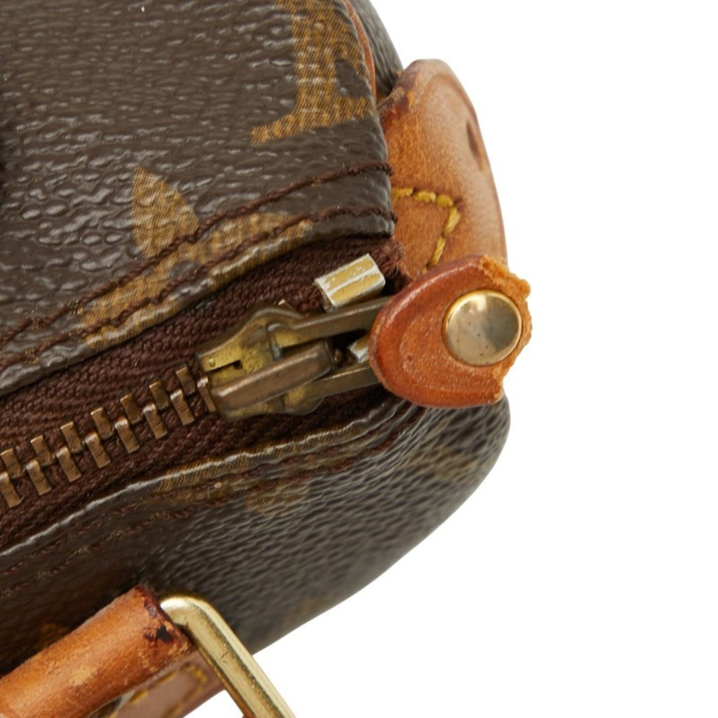 Louis Vuitton Monogram Mini Speedy Handbag/Shoulder Bag 2Way M41534 Brown Leather