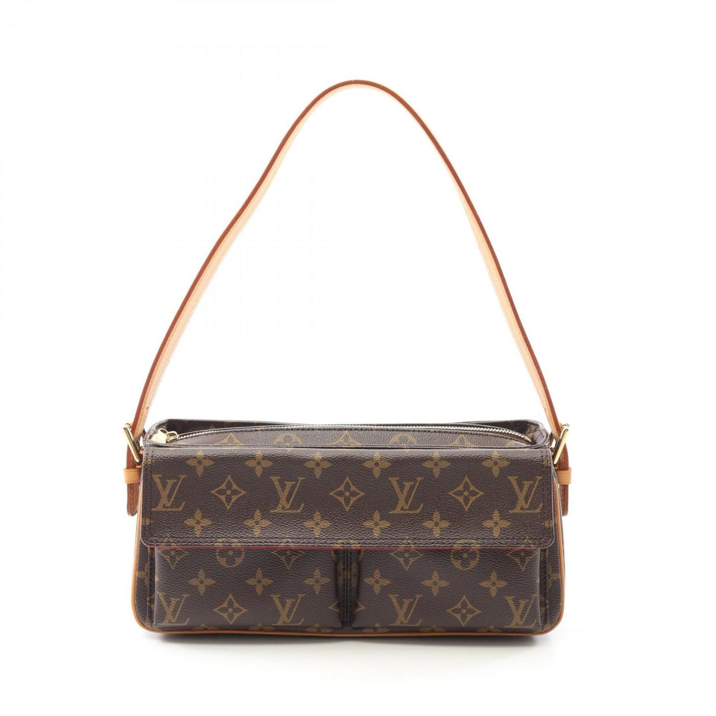 Louis Vuitton Viva Cite Mm Monogram Shoulder Bag Coated Canvas Leather