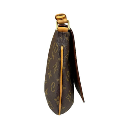 Louis Vuitton Musette Tango Monogram Shoulder Bag Canvas M51257 Brown