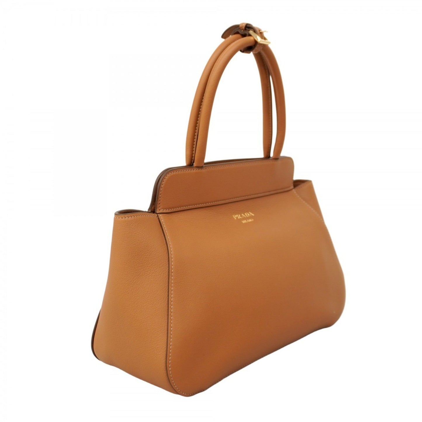 Prada Handbag Leather Brown