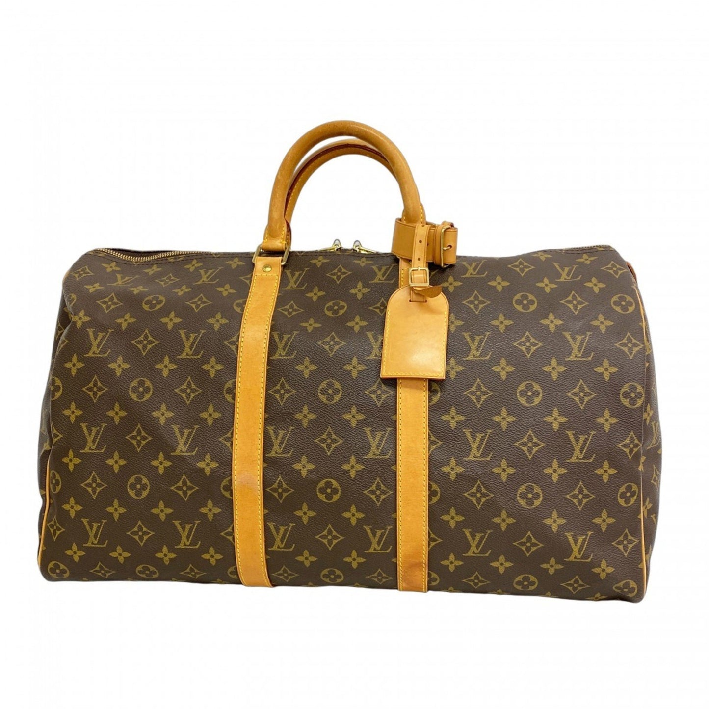 Louis Vuitton Monogram Keepall 50 Boston Bag M41426 Brown