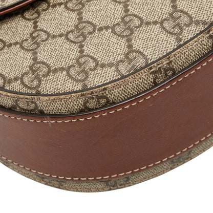 Gucci Gg Supreme Crossbody Shoulder Bag 432150 Beige Brown Leather