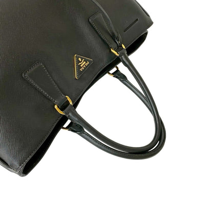 Prada Galleria Triangle Logo Saffiano Leather Handbag/Mini Tote Bag