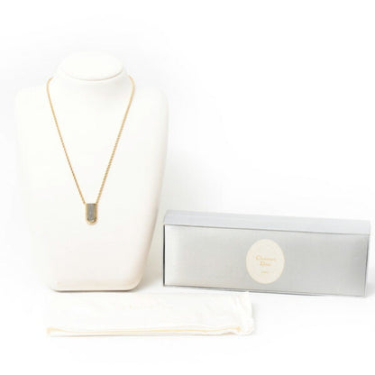 Christian Dior Women'S Necklace With Plate Chain Pendant