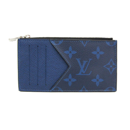 Louis Vuitton Taigarama Coin Card Holder M30270 Monogram Taigarama Card Case Cobalt