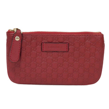 Gucci Coin Case Guccissima Purse Embossed Key Ring Gold Micro Gg Shima Red 544248 Bmj1G 6420