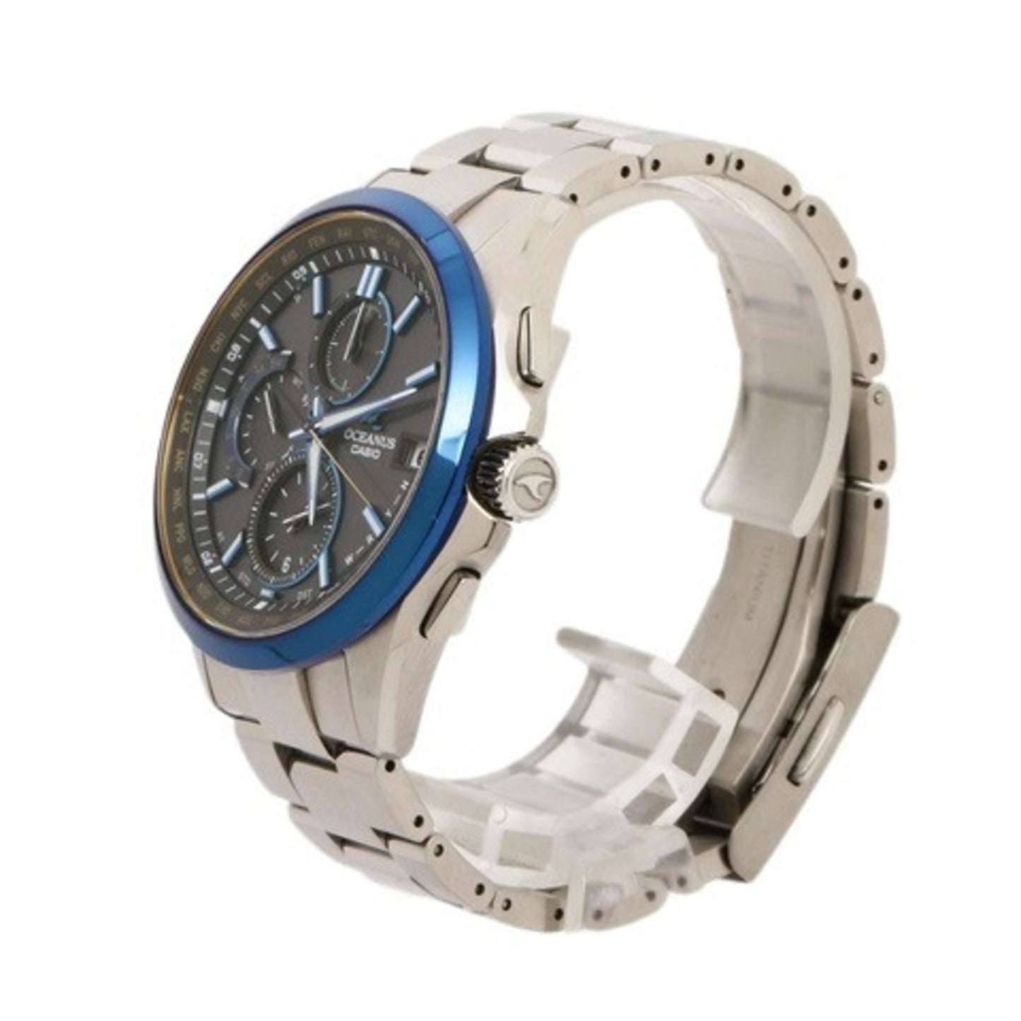 Casio Oceanus Classic Line Ocw T2600G 1Ajf Silver Black Dial Titanium