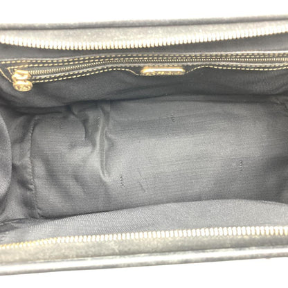 Fendi 259022 Boston Bag Handbag Black Brown Leather