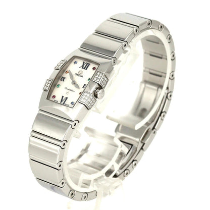 Omega Constellation Quadrella D-8P 1585.79 Stainless Steel Quartz Watch