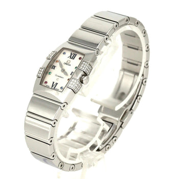 Omega Constellation Quadrella D-8P 1585.79 Stainless Steel Quartz Watch