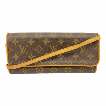 Louis Vuitton Monogram Pochette Twin Gm Shoulder Bag M51852 Brown