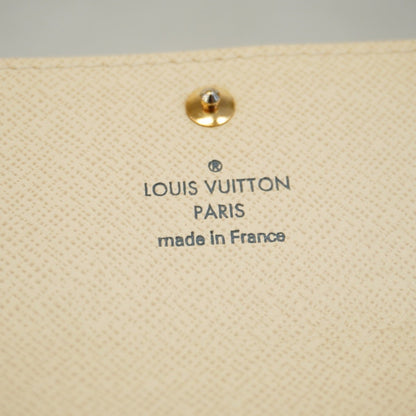 Louis Vuitton Damier Azur Portefeuille Sarah Long Wallet N61735 White