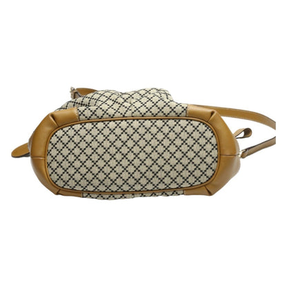 Gucci Tote Bag Shoulder Diamante Canvas 247902 Beige X Brown