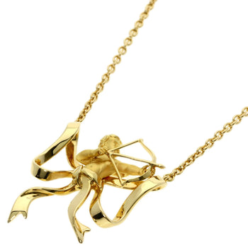 Carrera Y Carrera Carrera Y Angel Ribbon Motif Necklace In 18K Yellow Gold