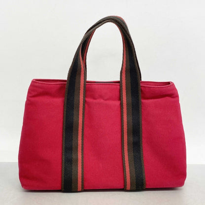 Hermes Troca Horizontal Canvas Handbag Red