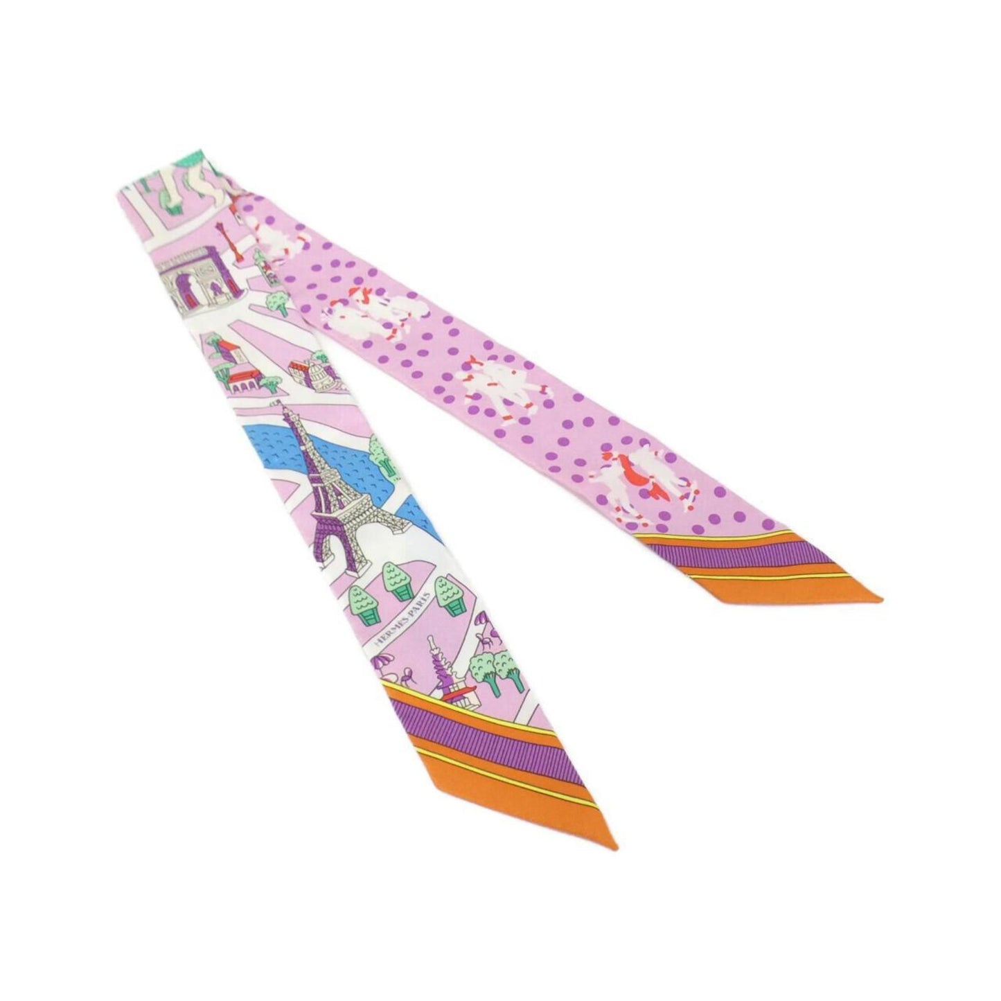 Hermes Les Nouveaux Amoureux Twilly Scarf 063329S