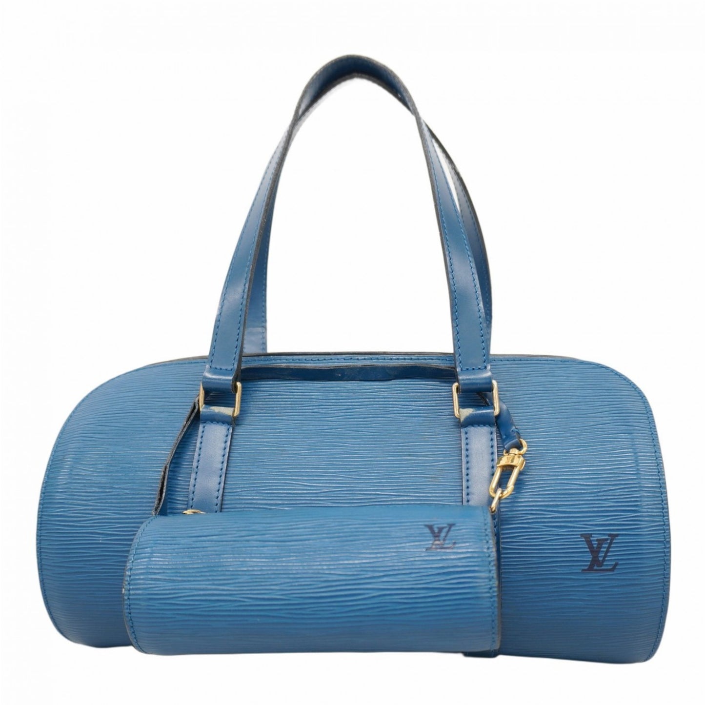 Louis Vuitton Epi Soufflot Handbag M52225 Toledo Blue