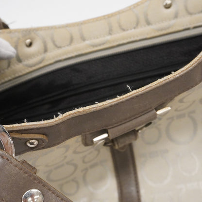 Salvatore Ferragamo Gancini Canvas Tote Bag