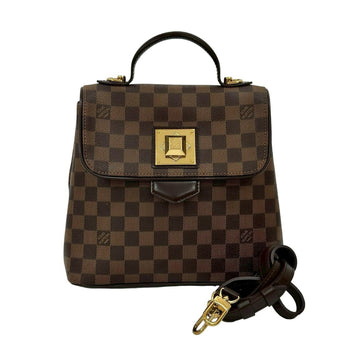 Louis Vuitton Bergamo Pm Damier Leather Turnlock 2-Way Handbag/Shoulder Bag