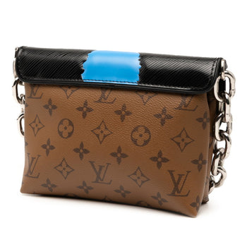 Louis Vuitton Monogram Reverse Epi Pochette Kabuki Mask Handbag/Shoulder Bag 2-Way M43495 Brown