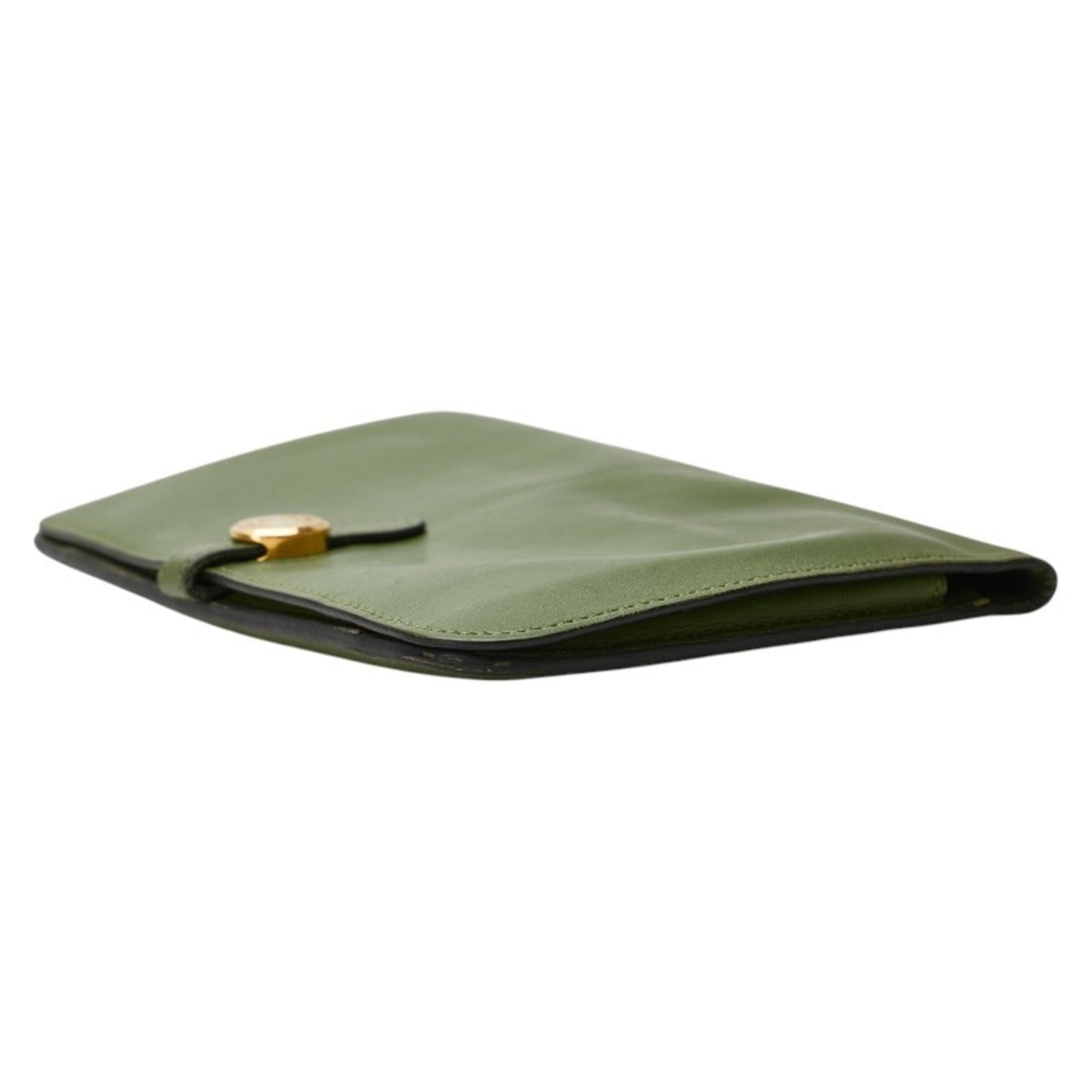Hermes Herms Dogon Gm Bifold Wallet In Green Swift