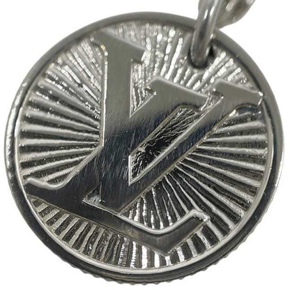 Louis Vuitton Savane Zebra Necklace Ec-24103 Silver M62611 Metal Rm0196 Louis Vuitton Lv Initial