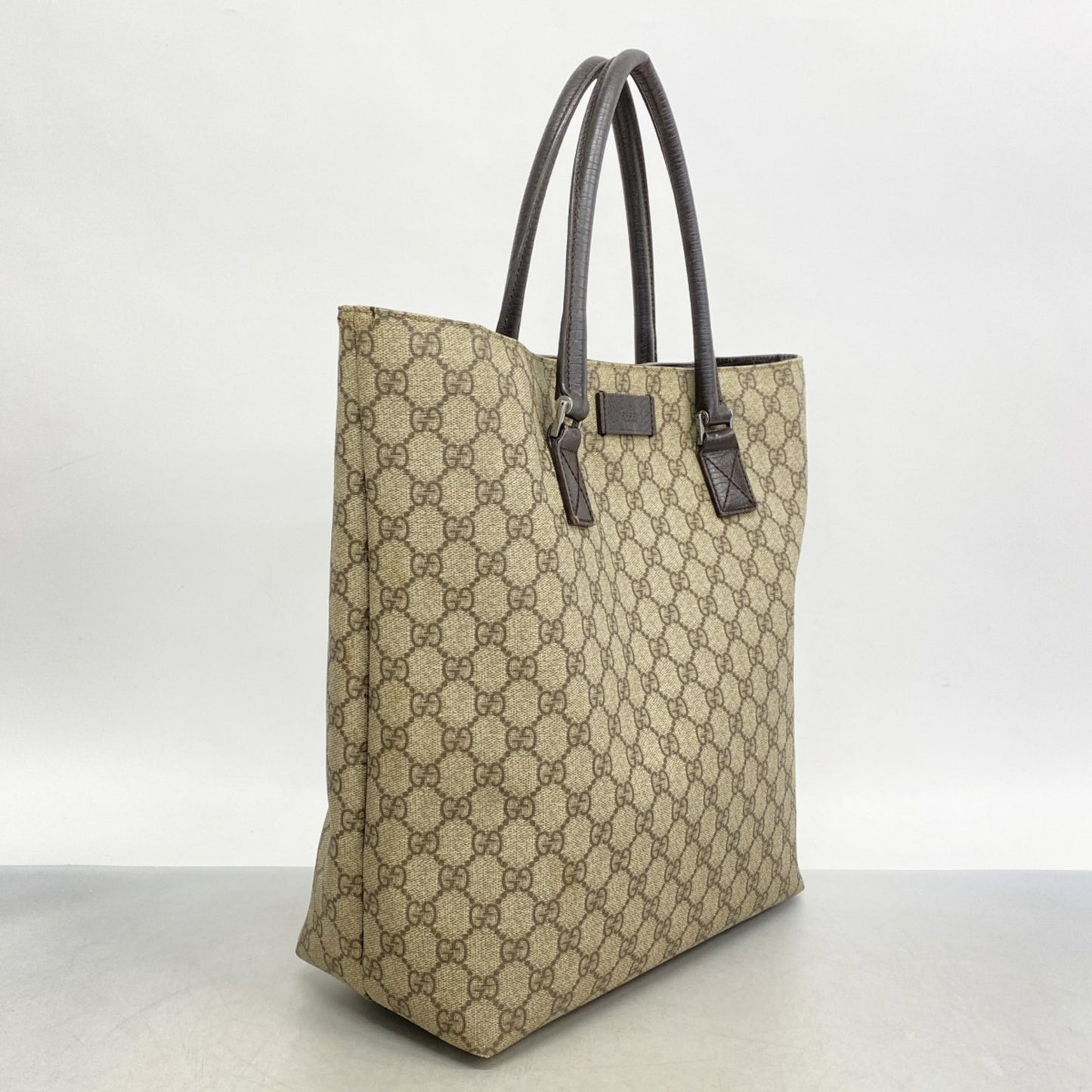 Gucci Gg Supreme Tote Bag 131220 Beige Brown