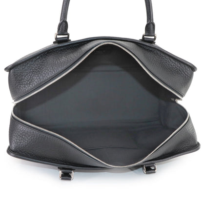 Loewe Amazona 44 Boston Bag Leather Black 352.38La02 Silver Hardware