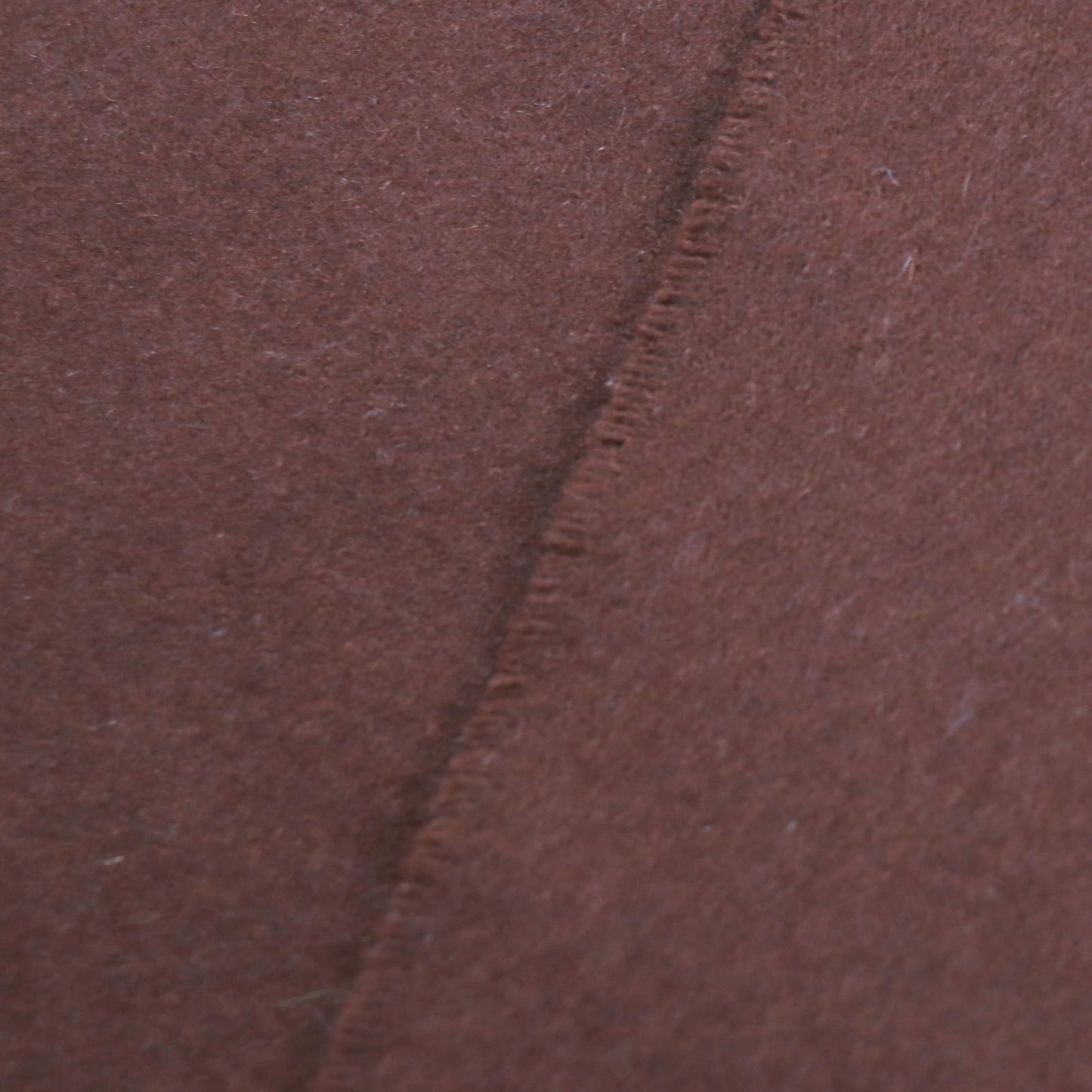 Hermes Men'S 100% Cashmere Scarf With Fringe And Embroidered Logo