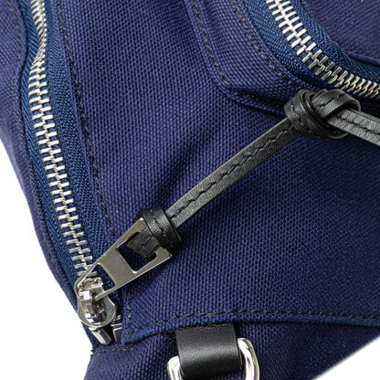 Loewe Anagram Waist Bag/Body Bag In Navy Canvas