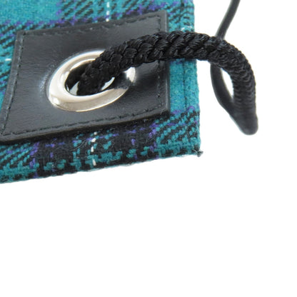 Jimmy Choo Knapsack Check Pattern Studs Backpack Daypack Canvas