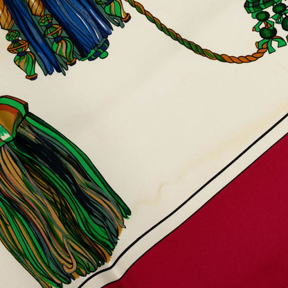 Hermes Herms Carr 90 Passementerie Scarf With Cord Decoration