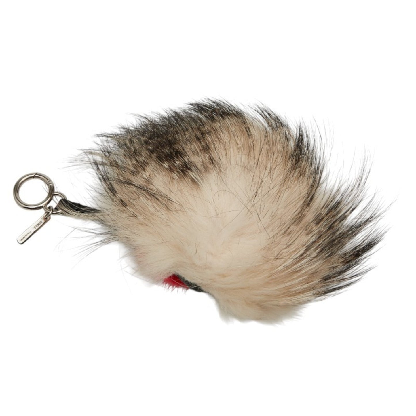 Fendi Bag Bugs Monster Charm Keychain In Beige Multicolored Fur