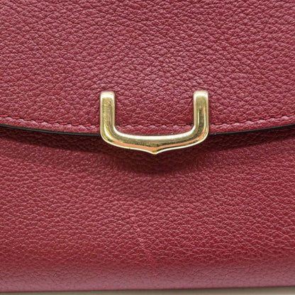 Cartier C De Compact Wallet Bi-Fold Leather Bordeaux Red L3001502
