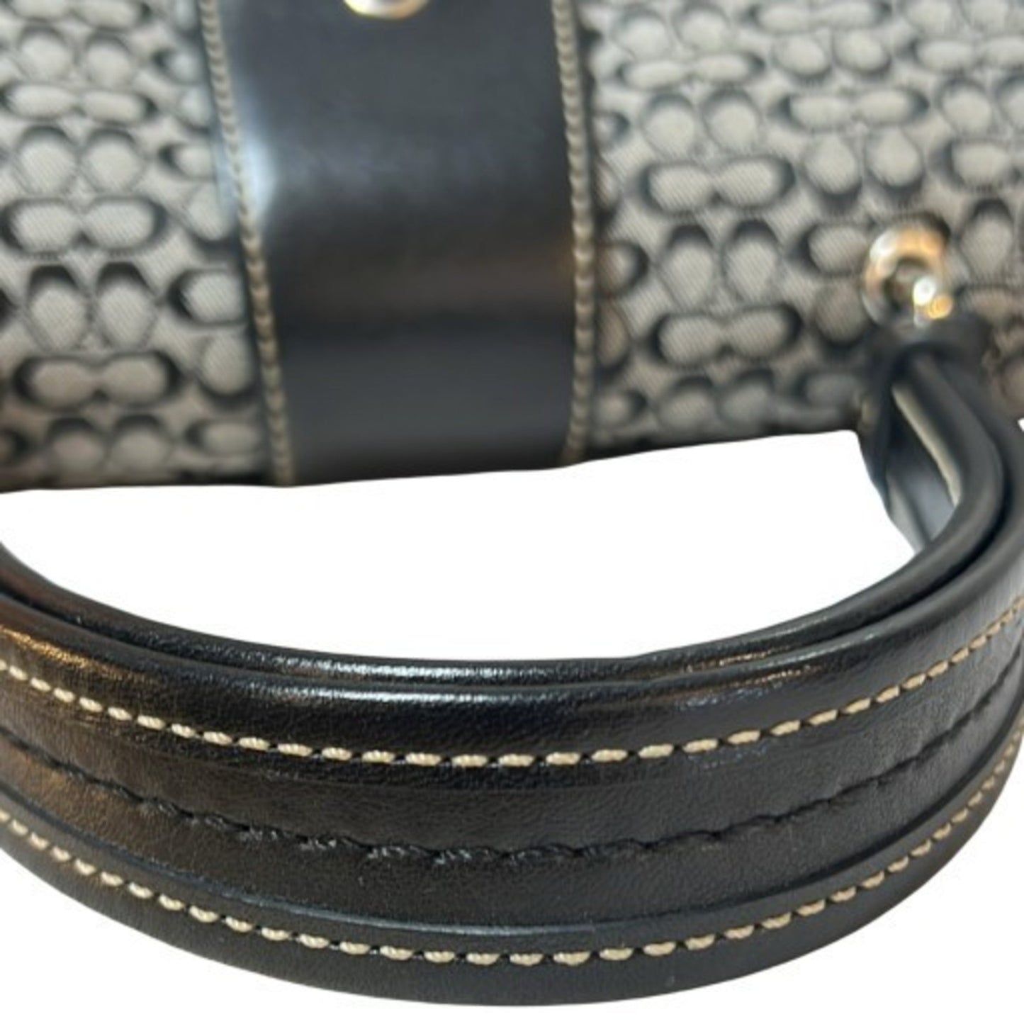 Coach Soho Mini Signature Handbag 7078 Black Leather Canvas Soho Mikunigaoka Store It9Dlg7Ozjg8
