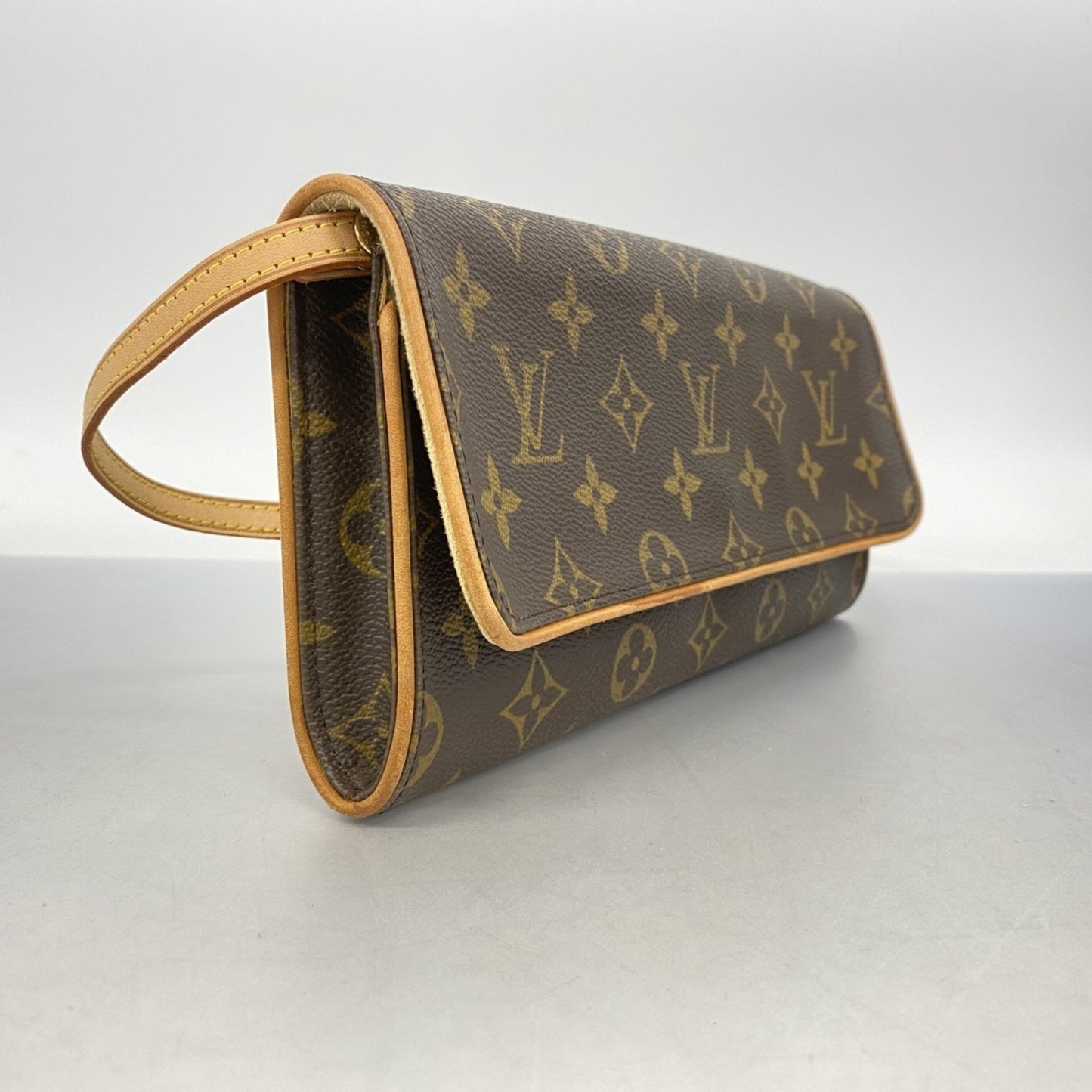 Louis Vuitton Monogram Pochette Twin Gm Shoulder Bag M51852 Brown