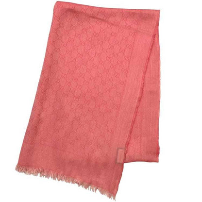 Gucci Stole Ec-24405 Pink 508027 411177 Cotton 3G105 Gucci Scarf Shawl